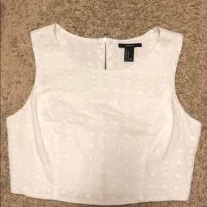 Forever 21 crop lace material size M
